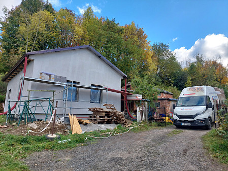 Izolace stropu bungalovu v Horách u Jenišova